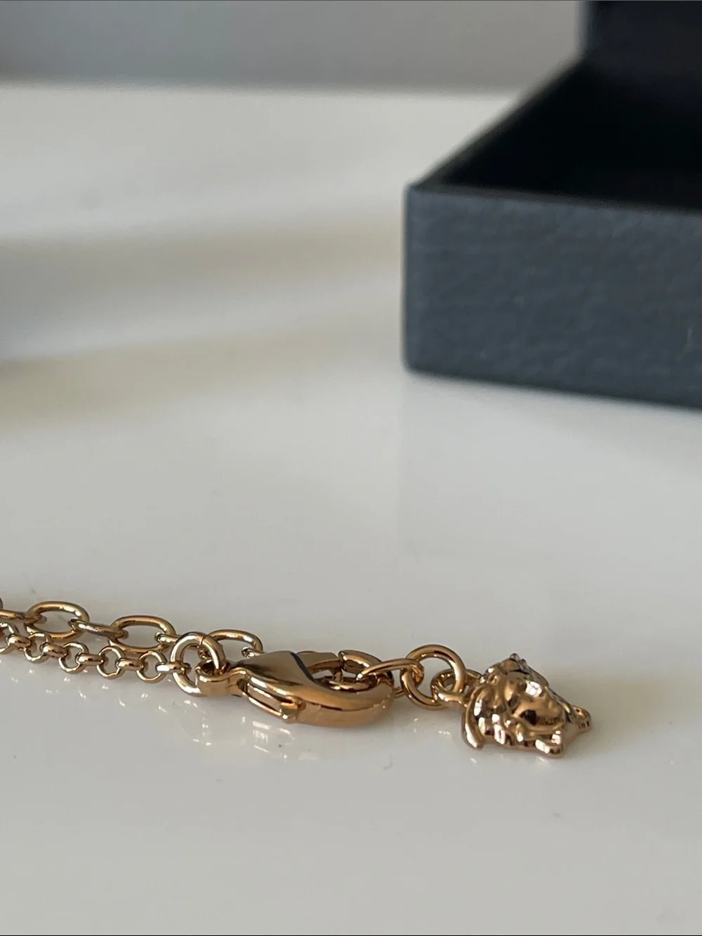 Versace Gold Medusa Pendant Necklace with Chain